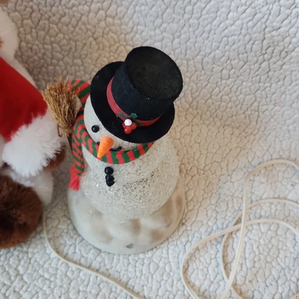 Vintage 90's Avon Chily Sam Light-up Snowman PBC Musical Collection Reindeer
